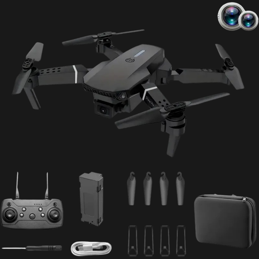 Dron E88, Camara HD, Giro 360 🚀